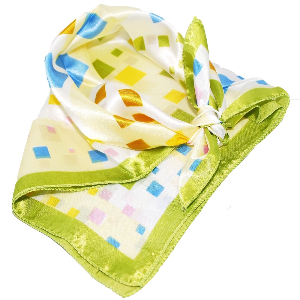 Pipettes Lime Geometric Scarf